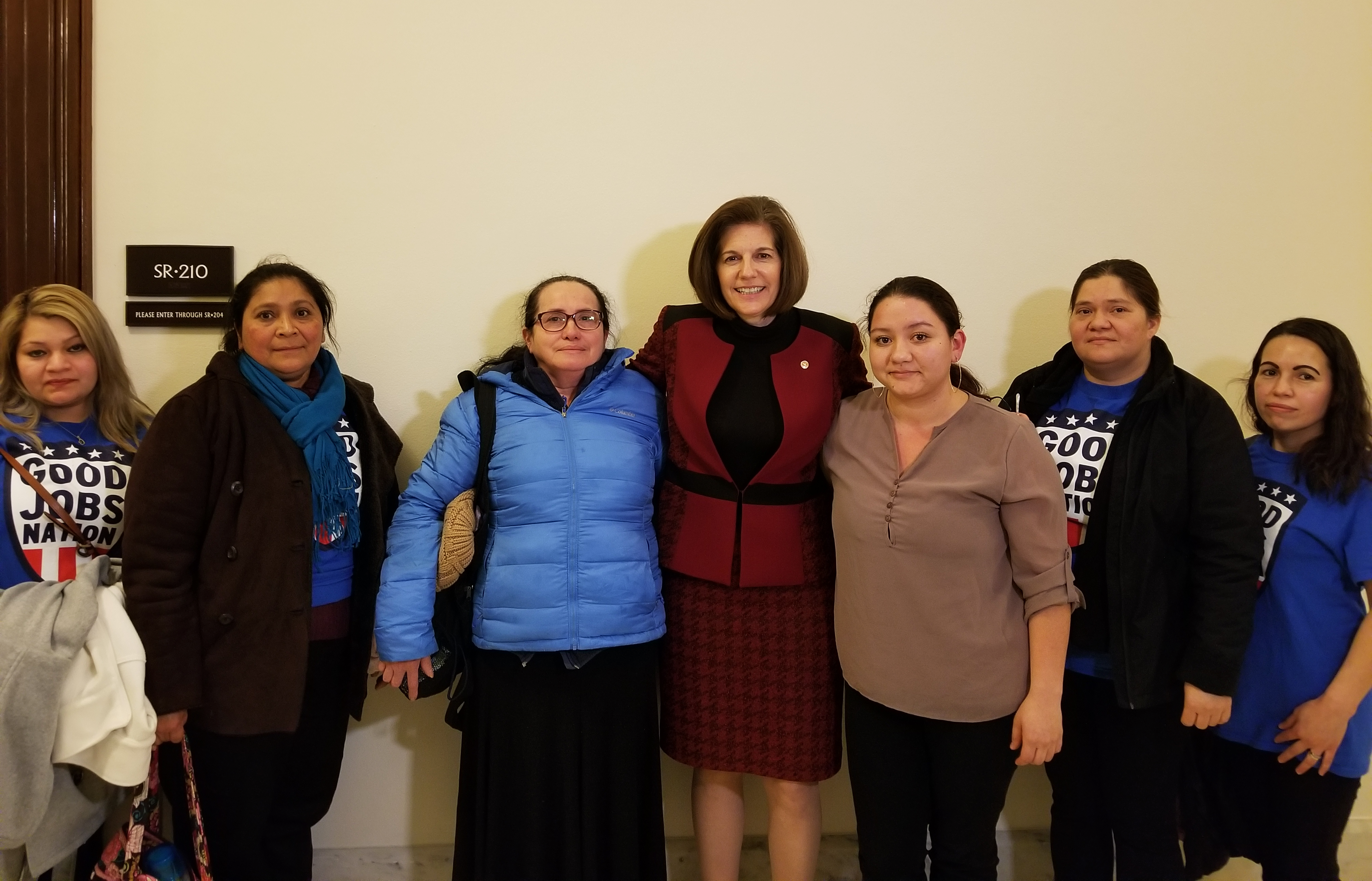 Cortez Masto Meets with TPS Workers Employed by Government Contractors in U.S. Senate and 